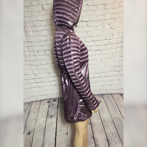 NWT New $355 Colmar Hoodie Partially Quilted Purple Jacket Size 42(IT) US S - Picture 4 of 14
